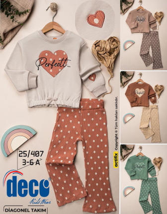 TOPTAN DECO KIZ ÇOCUK 2 Lİ TAKIM 3 - 6 Y