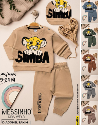 TOPTAN DECO ERKEK BEBEK 2 Lİ TAKIM 9 - 24 M