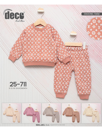 TOPTAN DECO KIZ BEBEK 2 Lİ TAKIM 9 - 24 M