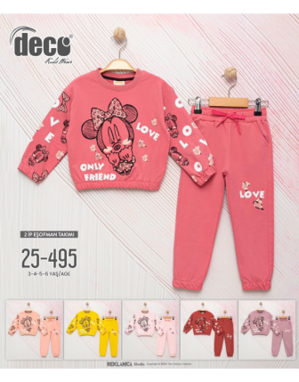 TOPTAN DECO KIZ ÇOCUK 2 Lİ TAKIM 3- 6 Y