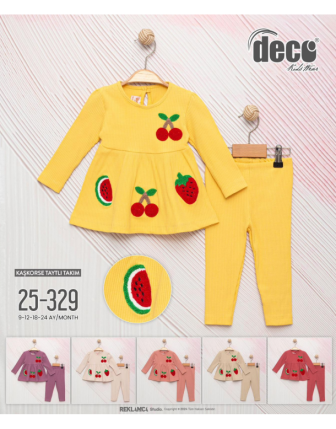 TOTPAN DECO KIZ BEBEK 2 Lİ TAKIM 9 - 24 M