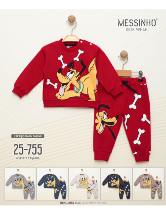 TOPTAN DECO ERKEK ÇOCUK 2 Lİ TAKIM 3 - 6 Y