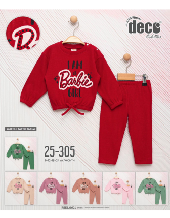 TOPTAN DECO KIZ BEBEK 2 Lİ TAKIM 9 - 24 M