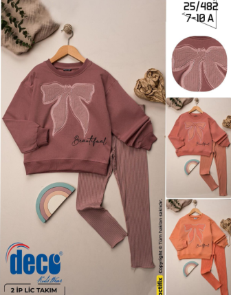 TOPTAN DECO KIZ ÇOCUK 2 Lİ TAKIM 7 - 10 Y