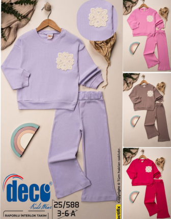 TOPTAN DECO KIZ ÇOCUK 2 Lİ TAKIM 3 - 6 Y