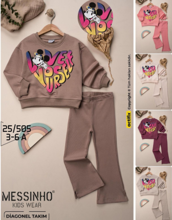 TOPTAN DECO KIZ ÇOCUK 2 Lİ TAKIM 3 - 6 Y