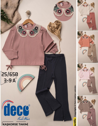 TOPTAN DECO KIZ ÇOCUK 2 Lİ TAKIM 3 - 9 Y