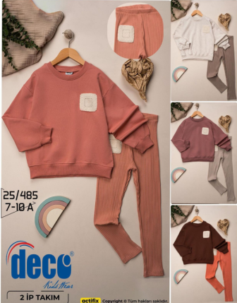 TOPTAN DECO KIZ ÇOCUK 2 Lİ TAKIM 7 - 10 Y