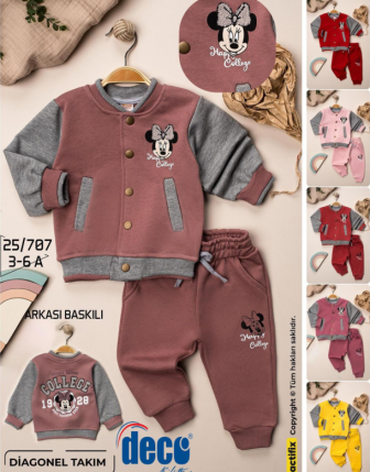 TOPTAN DECO KIZ ÇOCUK 2 Lİ TAKIM 3 - 6 Y