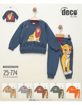 TOPTAN DECO ERKEK BEBEK 2 Lİ TAKIM 9 - 24 M