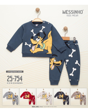 TOPTAN DECO ERKEK BEBEK 2 Lİ TAKIM 9 - 24 M