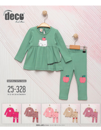 TOPTAN DECO KIZ BEBEK 2 Lİ TAKIM 9 - 24 M