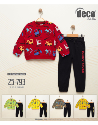 TOPTAN DECO ERKEK ÇOCUK 2 Lİ TAKIM 3 - 6 Y