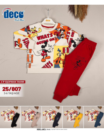 TOPTAN DECO ERKEK ÇOCUK 2 Lİ TAKIM 3 - 6 Y