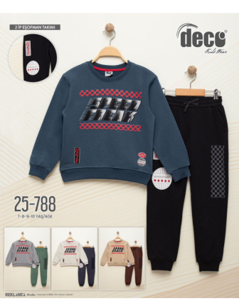 TOPTAN DECO ERKEK ÇOCUK 2 Lİ TAKIM 7 - 10 Y