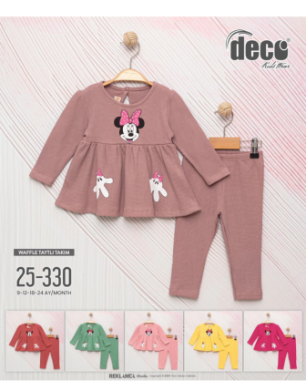 TOPTAN DECO KIZ BEBEK 2 Lİ TAKIM 9 - 24 M