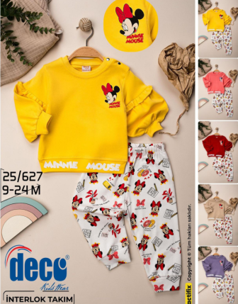 TOPTAN DECO KIZ BEBEK 2 Lİ TAKIM 9 - 24 M