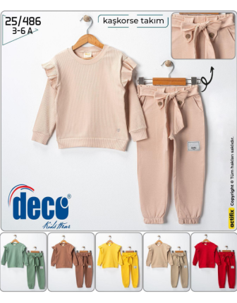 TOPTAN DECO KIZ ÇOCUK 2 Lİ TAKIM 3 - 6 Y