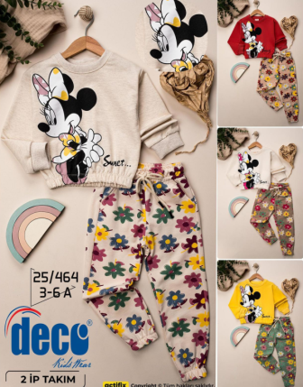 TOPTAN DECO KIZ ÇOCUK 2 Lİ TAKIM 3 - 6 Y