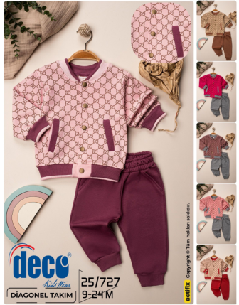 TOPTAN DECO KIZ BEBEK 2 Lİ TAKIM 9 - 24 M