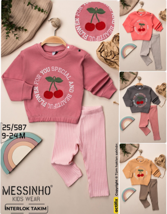 TOPTAN DECO KIZ BEBEK 2 Lİ TAKIM 9 - 24 M