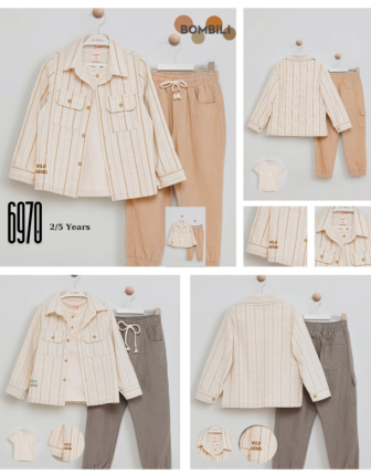 TOPTAN BOMBİLİ ERKEK ÇOCUK 3 LÜ TAKIM 2 - 5 Y