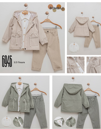 TOPTAN BOMBİLİ ERKEK ÇOCUK 3 LÜ TAKIM 1 - 3 Y