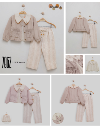 TOPTAN BOMBİLİ KIZ ÇOCUK 3 LÜ TAKIM 1 - 3 Y