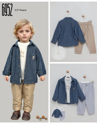 TOPTAN BOMBİLİ ERKEK ÇOCUK 3 LÜ TAKIM 1 - 3 Y