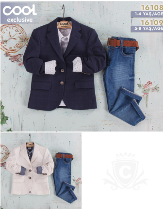 TOPTAN MELCAN ERKEK ÇOCUK 3 LÜ TAKIM 1 - 4 Y