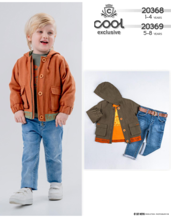 TOPTAN MELCAN ERKEK ÇOCUK 3 LÜ TAKIM 1 - 4 Y