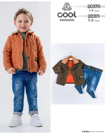 TOPTAN MELCAN ERKEK ÇOCUK 3 LÜ TAKIM 1 - 4 Y