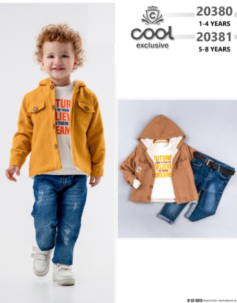 TOPTAN MELCAN ERKEK ÇOCUK 3 LÜ TAKIM 5 - 8 Y