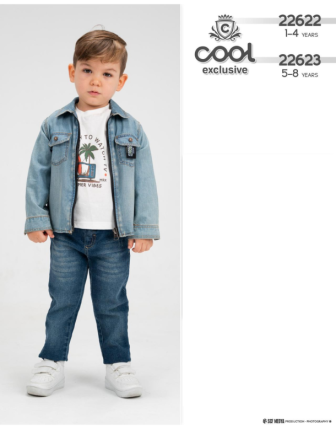 TOPTAN MELCAN ERKEK ÇOCUK 3 LÜ TAKIM 5 - 8 Y