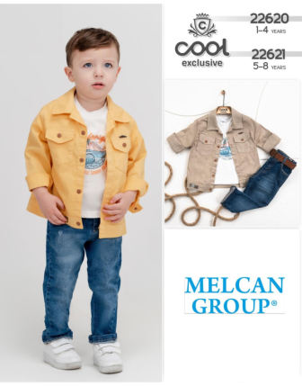 TOPTAN MELCAN ERKEK ÇOCUK 3 LÜ TAKIM 5 - 8 Y