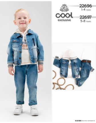 TOPTAN MELCAN ERKEK ÇOCUK 3 LÜ TAKIM 5 - 8 Y