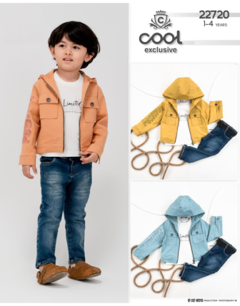 TOPTAN MELCAN ERKEK ÇOCUK 3 LÜ TAKIM 1 - 4 Y