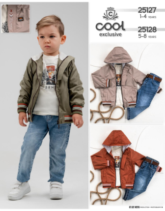 TOPTAN MELCAN ERKEK ÇOCUK 3 LÜ TAKIM 5 - 8 Y