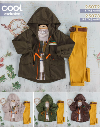 TOPTAN MELCAN ERKEK ÇOCUK 3 LÜ TAKIM 1 - 4 Y