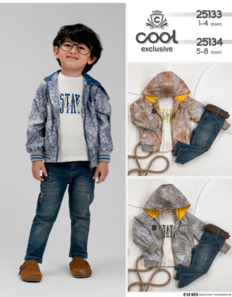 TOPTAN MELCAN ERKEK ÇOCUK 3 LÜ TAKIM 5 - 8 Y