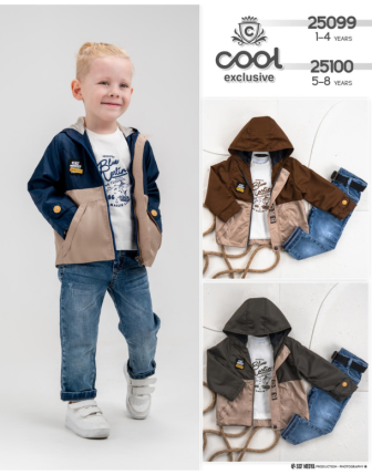 TOPTAN MELCAN ERKEK ÇOCUK 3 LÜ TAKIM 1 - 4 Y