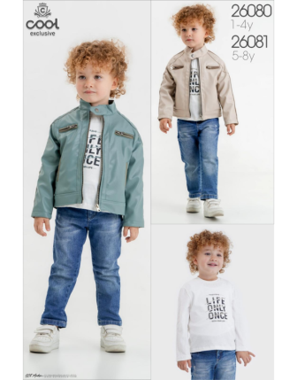 TOPTAN MELCAN ERKEK ÇOCUK 3 LÜ TAKIM 5 - 8 Y