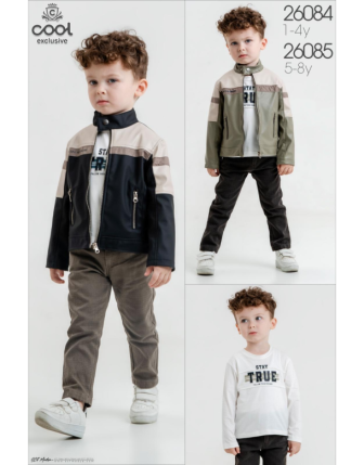 TOPTAN MELCAN ERKEK ÇOCUK 3 LÜ TAKIM 1 - 4 Y