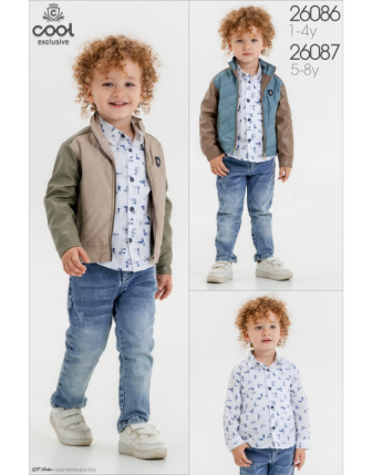 TOPTAN MELCAN ERKEK ÇOCUK 3 LÜ TAKIM 1 - 4 Y