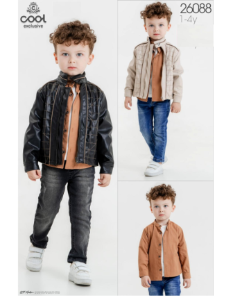 TOPTAN MELCAN ERKEK ÇOCUK 3 LÜ TAKIM 1 - 4 Y