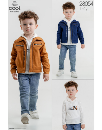 TOPTAN MELCAN ERKEK ÇOCUK 3 LÜ TAKIM 1 - 4 Y