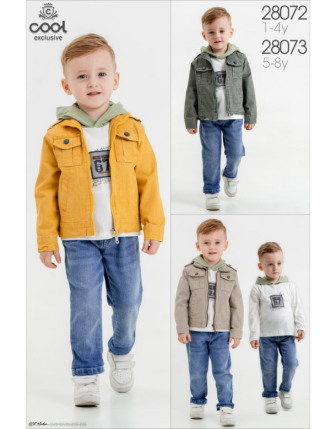 TOPTAN MELCAN ERKEK ÇOCUK 3 LÜ TAKIM 5 - 8 Y