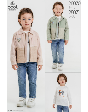 TOPTAN MELCAN ERKEK ÇOCUK 3 LÜ TAKIM 5 - 8 Y