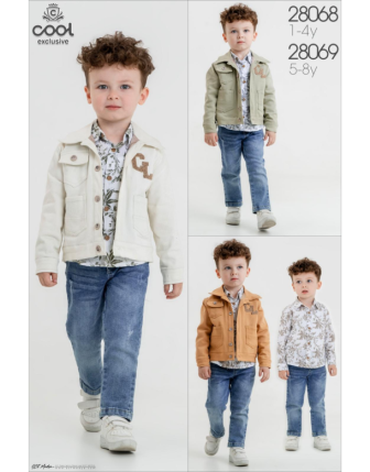 TOPTAN MELCAN ERKEK ÇOCUK 3 LÜ TAKIM 5 - 8 Y