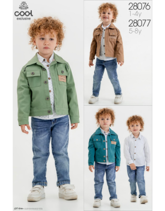 TOPTAN MELCAN ERKEK ÇOCUK 3 LÜ TAKIM 5 - 8 Y